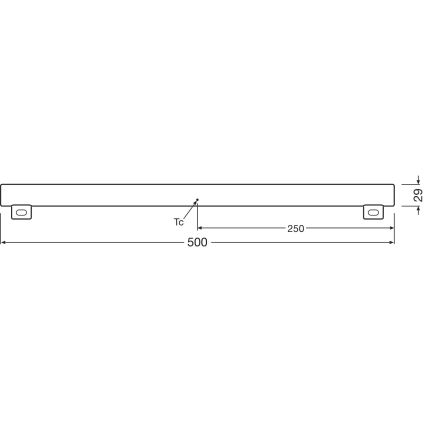 LED Ljusreglerad fluorescerande tub S14s/4,7W/230V 2700K 50 cm CRI 90 - Osram