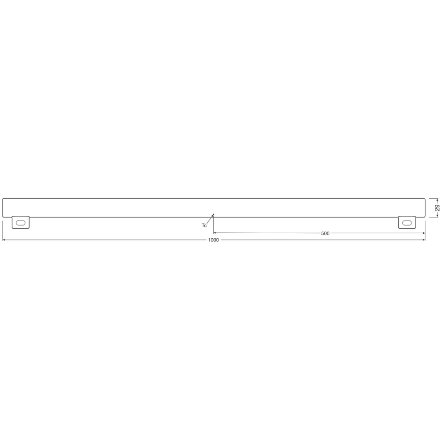 LED Ljusreglerad fluorescerande tub S14s/9,9W/230V 2700K 100 cm CRI 90 - Osram