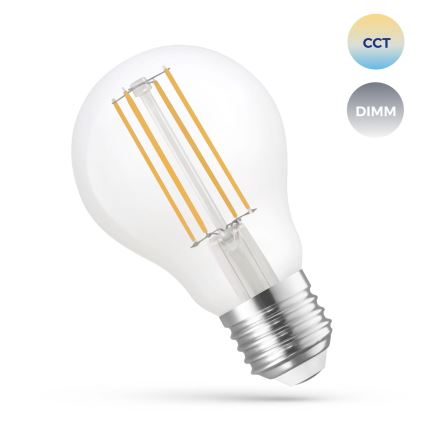 LED Ljusreglerad glödlampa A60 E27/5W/230V 2700-6500K Wi-Fi Tuya