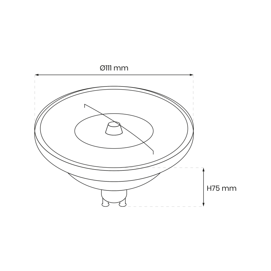 LED Ljusreglerad glödlampa AR111 GU10/10,5W/230V 4000K