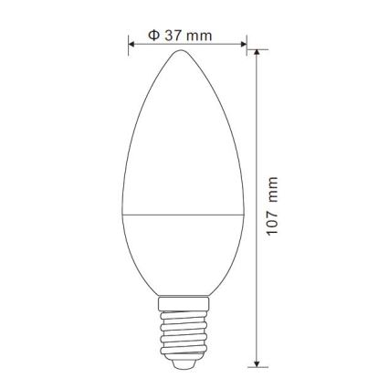 LED Ljusreglerad glödlampa E14/5W/230V 3000K - Globo
