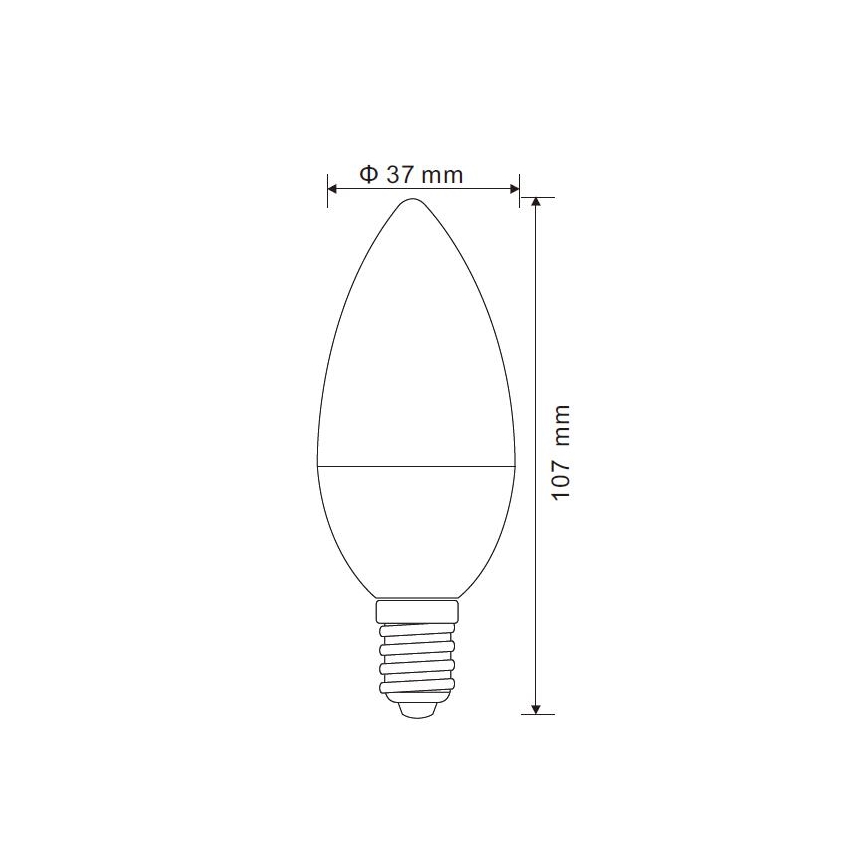LED Ljusreglerad glödlampa E14/5W/230V 4000K - Globo