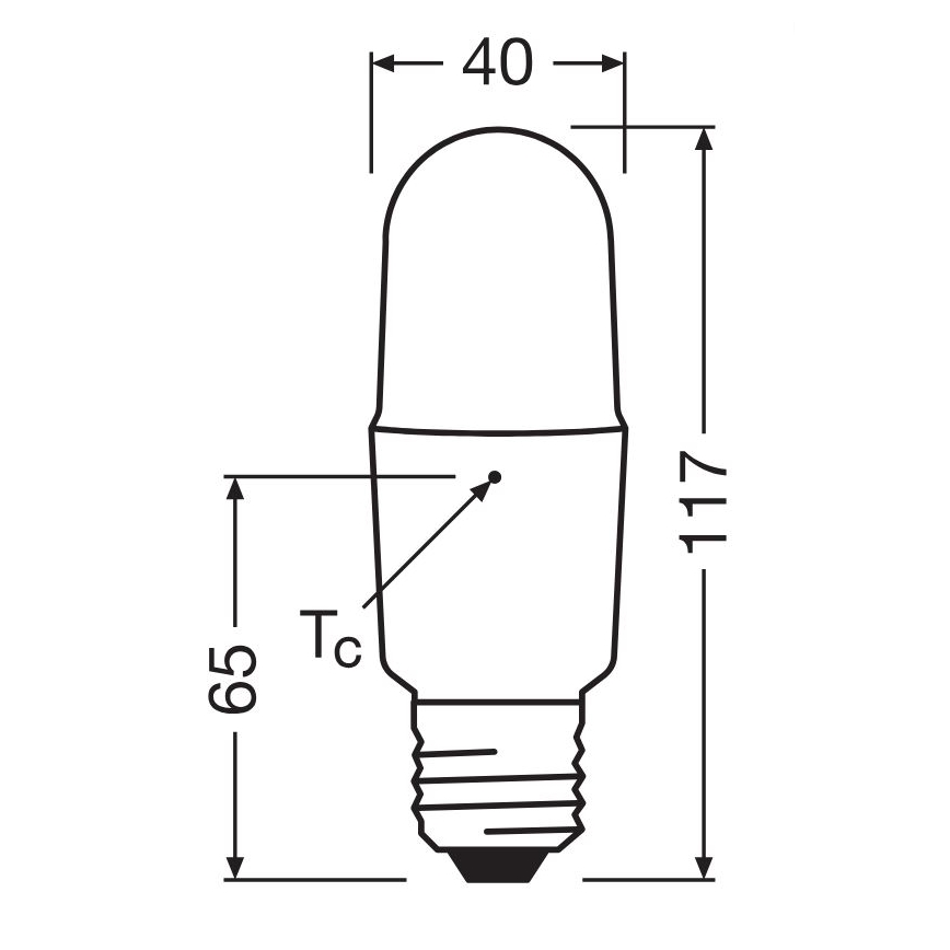 LED Ljusreglerad glödlampa E27/11W/230V 6500K CRI 90 - Osram
