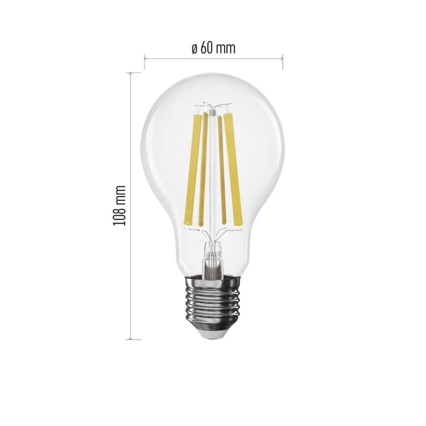 LED Ljusreglerad glödlampa FILAMENT A60 E27/11W/230V 4000K
