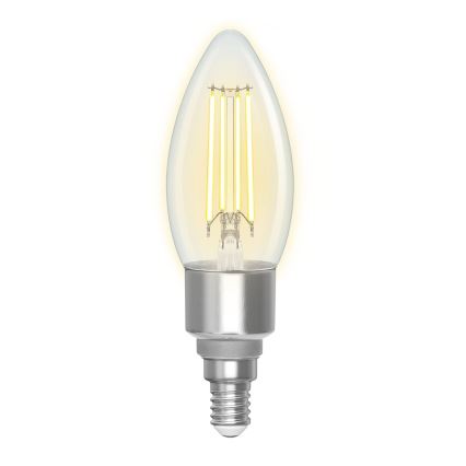 LED Ljusreglerad glödlampa FILAMENT C35 E14/4,5W/230V 2700-6500K Wi-Fi - Aigostar