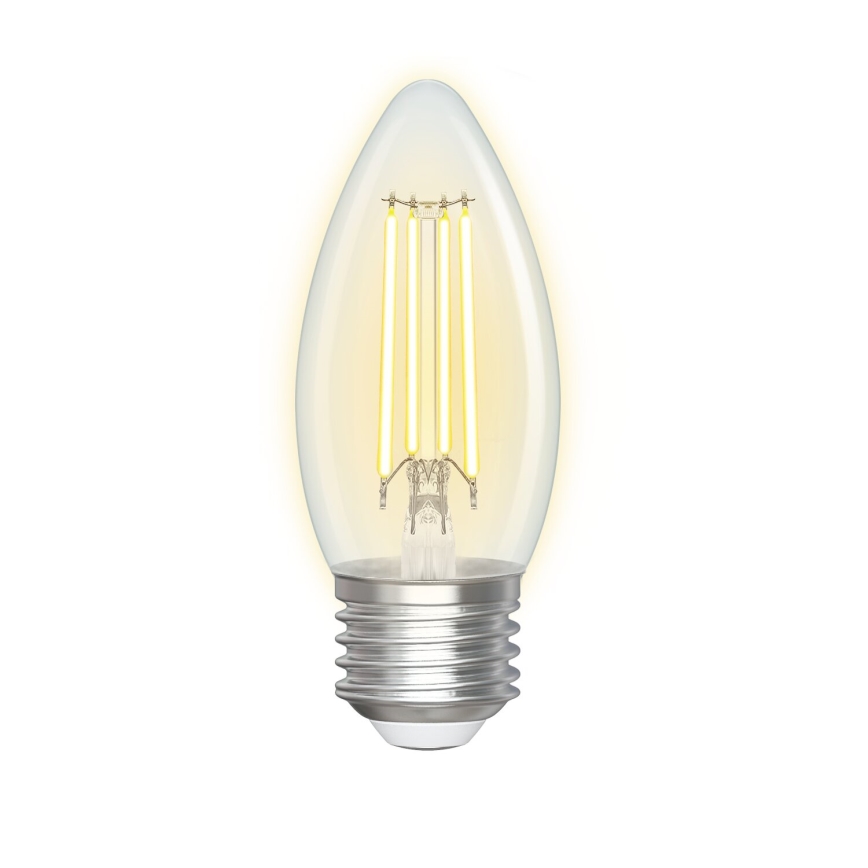 LED Ljusreglerad glödlampa FILAMENT C35 E27/4,5W/230V 2700-6500K Wi-Fi - Aigostar