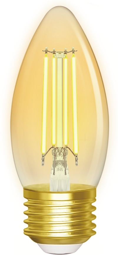 LED Ljusreglerad glödlampa FILAMENT C35 E27/4,5W/230V 2700-6500K Wi-Fi - Aigostar
