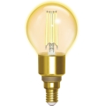 LED Ljusreglerad glödlampa FILAMENT G45 E14/4,5W/230V 2700-6500K Wi-Fi - Aigostar