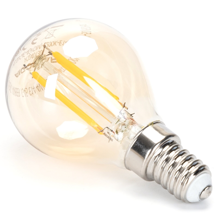 LED Ljusreglerad glödlampa FILAMENT G45 E14/4W/230V 2200K - Aigostar