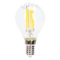 LED Ljusreglerad glödlampa FILAMENT G45 E14/4W/230V 6500K - Aigostar