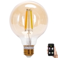 LED Ljusreglerad glödlampa FILAMENT MESH Smart G95 E27/6W/230V 2700-6500K - Aigostar