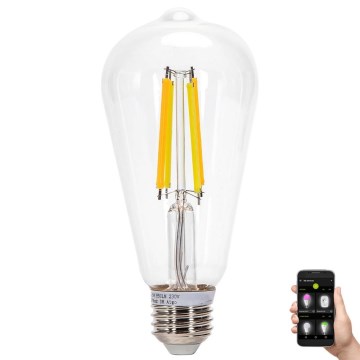 LED Ljusreglerad glödlampa FILAMENT MESH Smart ST64 E27/6W/230V 2700-6500K - Aigostar