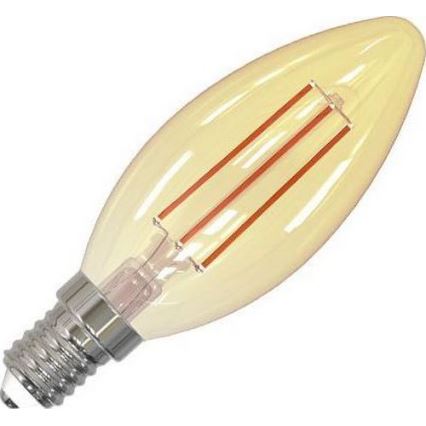 LED Ljusreglerad glödlampa FILAMENT VINTAGE C35 E14/6W/230V 2000K