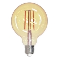 LED Ljusreglerad glödlampa FILAMENT VINTAGE G95 E27/12W/230V 2000K