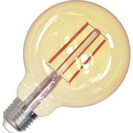 LED Ljusreglerad glödlampa FILAMENT VINTAGE G95 E27/12W/230V 2000K