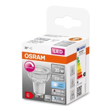 LED Ljusreglerad glödlampa PAR16 GU10/3,7W/230V 4000K CRI 90 - Osram