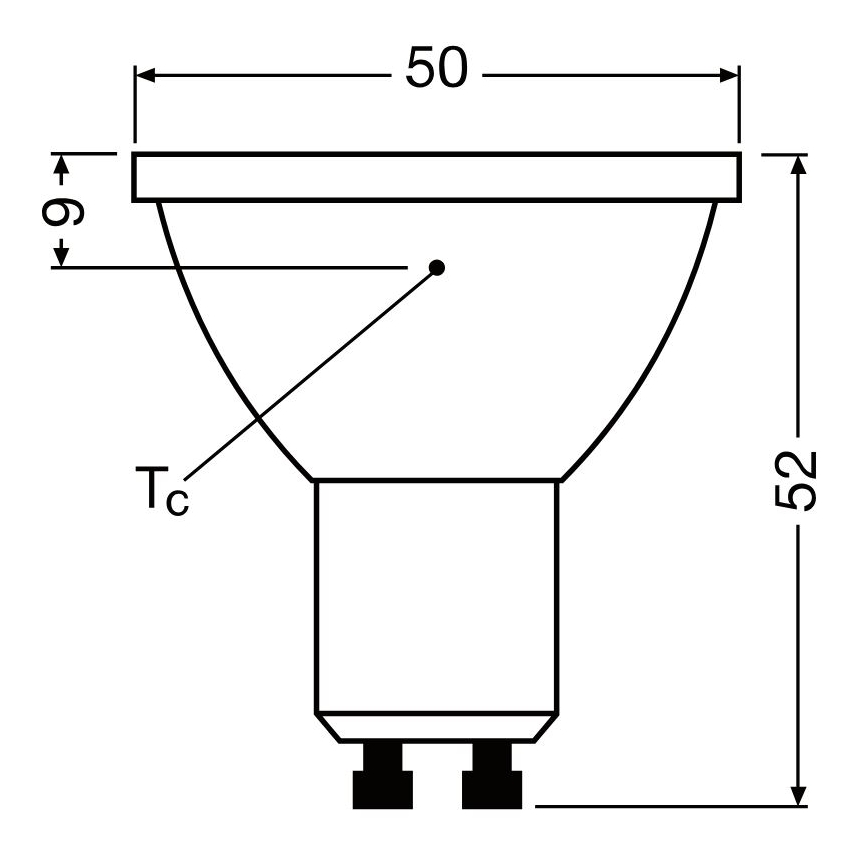 LED Ljusreglerad glödlampa PAR16 GU10/3,7W/230V 4000K CRI 90 - Osram