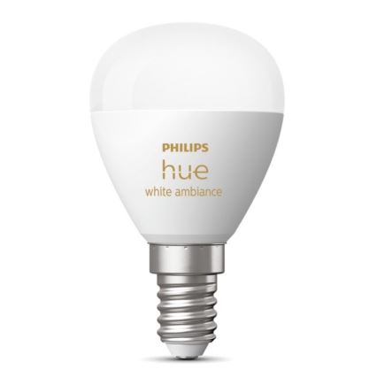 LED Ljusreglerad glödlampa Philips Hue WHITE AMBIANCE P45 E14/5,1W/230V 2200-6500K