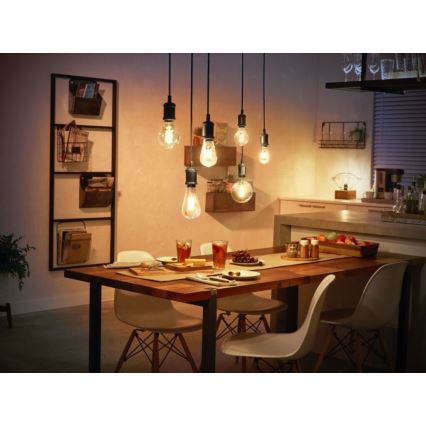 LED Ljusreglerad glödlampa Philips Hue WHITE FILAMENT G125 E27/7W/230V 2100K