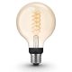 LED Ljusreglerad glödlampa Philips Hue WHITE FILAMENT G93 E27/7,2W/230V 2100K