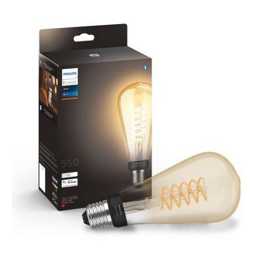 LED Ljusreglerad glödlampa Philips Hue WHITE FILAMENT ST72 E27/7W/230V 2100K
