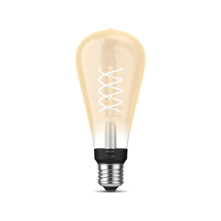 LED Ljusreglerad glödlampa Philips Hue WHITE FILAMENT ST72 E27/7W/230V 2100K