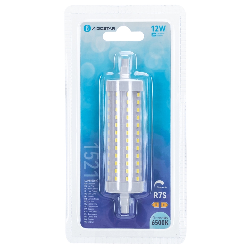 LED Ljusreglerad glödlampa R7s/12W/230V 6500K - Aigostar