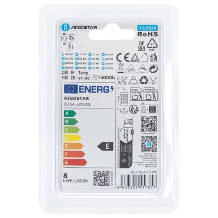 LED Ljusreglerad glödlampa R7s/8W/230V 2700K - Aigostar