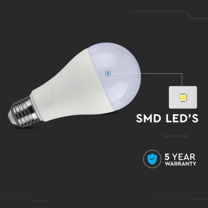 LED Ljusreglerad glödlampa SAMSUNG CHIP A65 E27/17W/230V 4000K