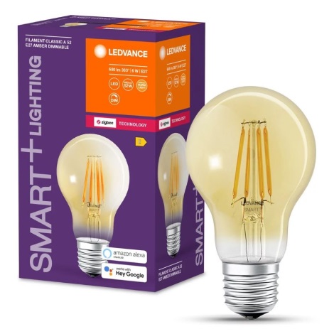 LED Ljusreglerad glödlampa SMART+ FILAMENT A55 E27/6W/230V 2400K - Ledvance