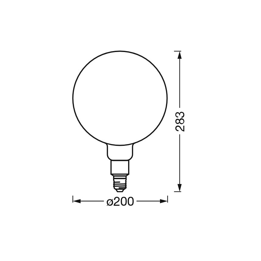 LED Ljusreglerad glödlampa SMART+ GLOBE G200 E27/6W/230V 2500K Wi-Fi - Ledvance