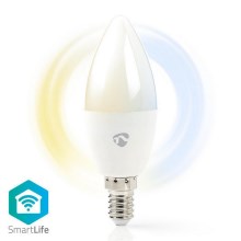 LED ljusreglerad glödlampa  SmartLife E14/4,5W/230V Wi-Fi 2700-6500K