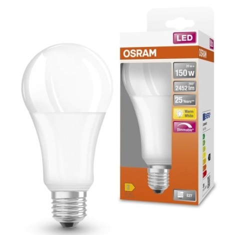 LED Ljusreglerad glödlampa SUPERSTAR E27/20W/230V 2700K - Osram