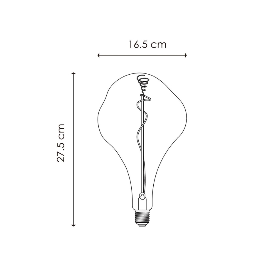 LED Ljusreglerad glödlampa VINTAGE EDISON E27/3W/230V 1800K