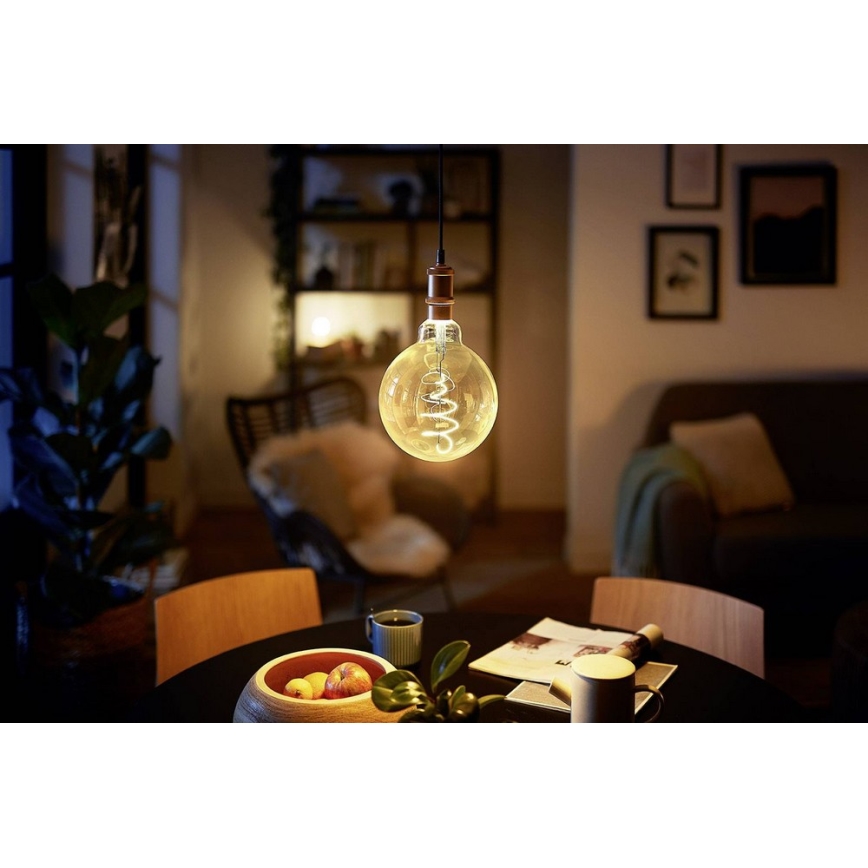 LED Ljusreglerad glödlampa VINTAGE Philips G200 E27/7W/230V 2000K