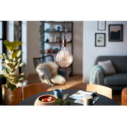 LED Ljusreglerad glödlampa VINTAGE Philips G200 E27/7W/230V 2000K