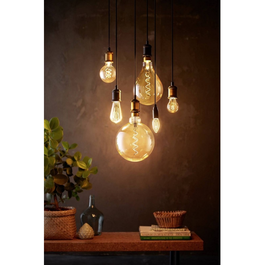 LED Ljusreglerad glödlampa VINTAGE Philips G200 E27/7W/230V 2000K