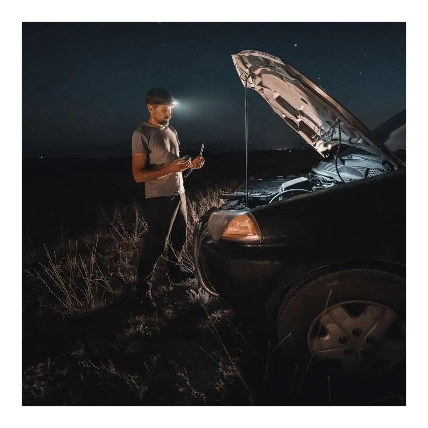 LED Ljusreglerad headlamp med sensor GP DISCOVERY CHW54 LED/3xAAA IPX5