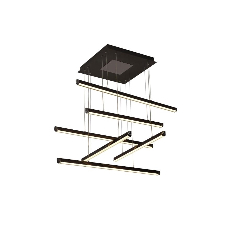 LED ljusreglerad ljuskrona på textilsladd LED/100W/230V 3000-6500K + fjärrkontroll