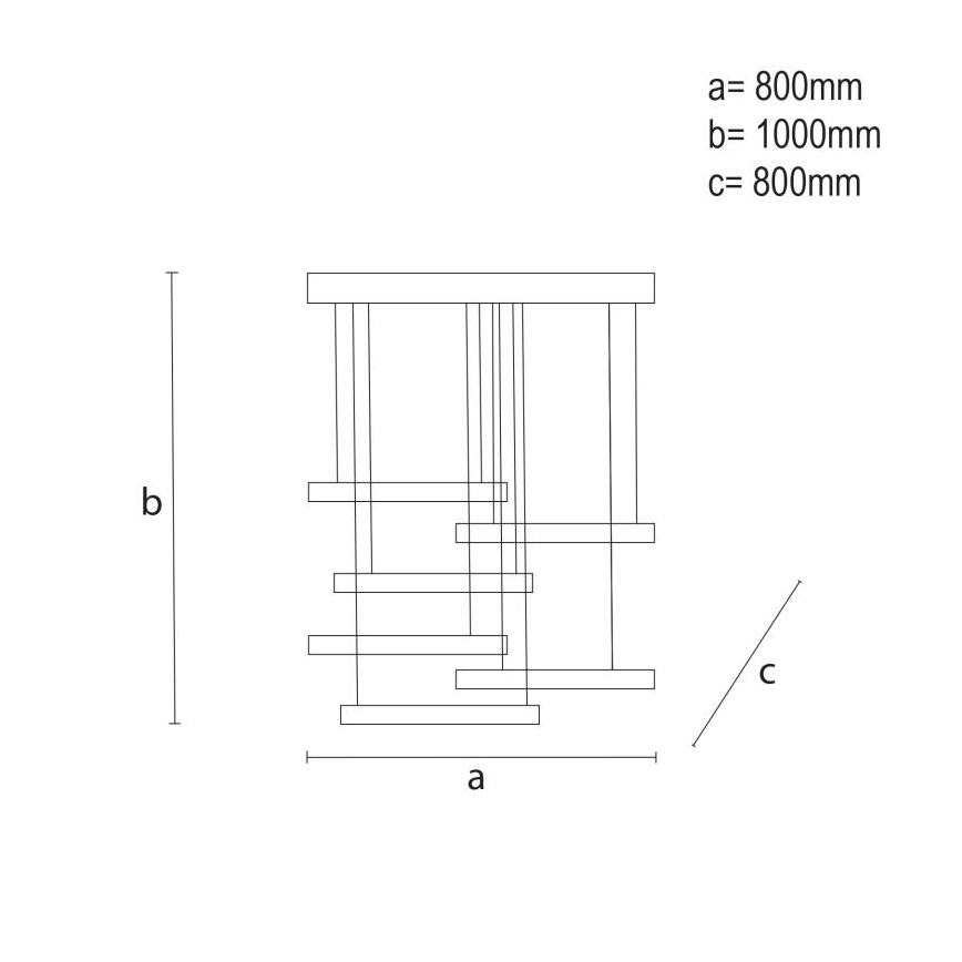 LED ljusreglerad ljuskrona på textilsladd LED/100W/230V 3000-6500K + fjärrkontroll