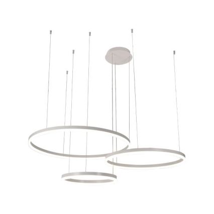 LED ljusreglerad ljuskrona på textilsladd LED/125W/230V 3000-6500K diameter 80 cm + fjärrkontroll