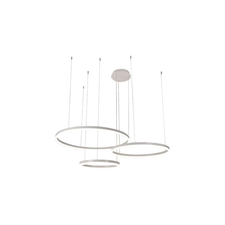 LED ljusreglerad ljuskrona på textilsladd LED/125W/230V 3000-6500K diameter 80 cm + fjärrkontroll