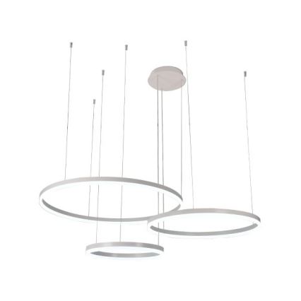 LED ljusreglerad ljuskrona på textilsladd LED/125W/230V 3000-6500K diameter 80 cm + fjärrkontroll