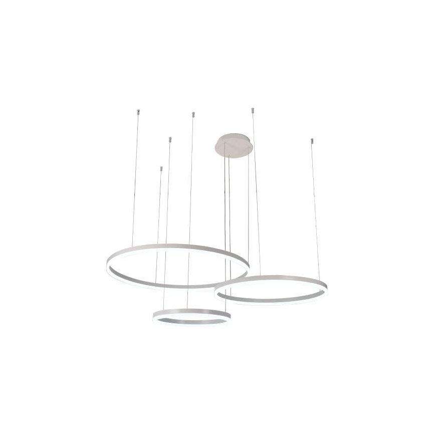 LED ljusreglerad ljuskrona på textilsladd LED/125W/230V 3000-6500K diameter 80 cm + fjärrkontroll