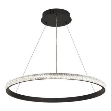 LED ljusreglerad ljuskrona på textilsladd LED/40W/230V 3000-6500K diameter 60 cm + fjärrkontroll