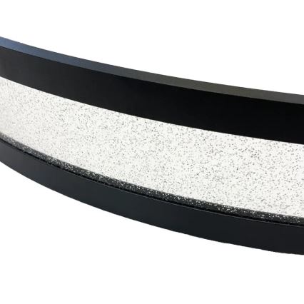 LED ljusreglerad ljuskrona på textilsladd LED/45W/230V 3000-6500K diameter 60 cm svart + fjärrkontroll