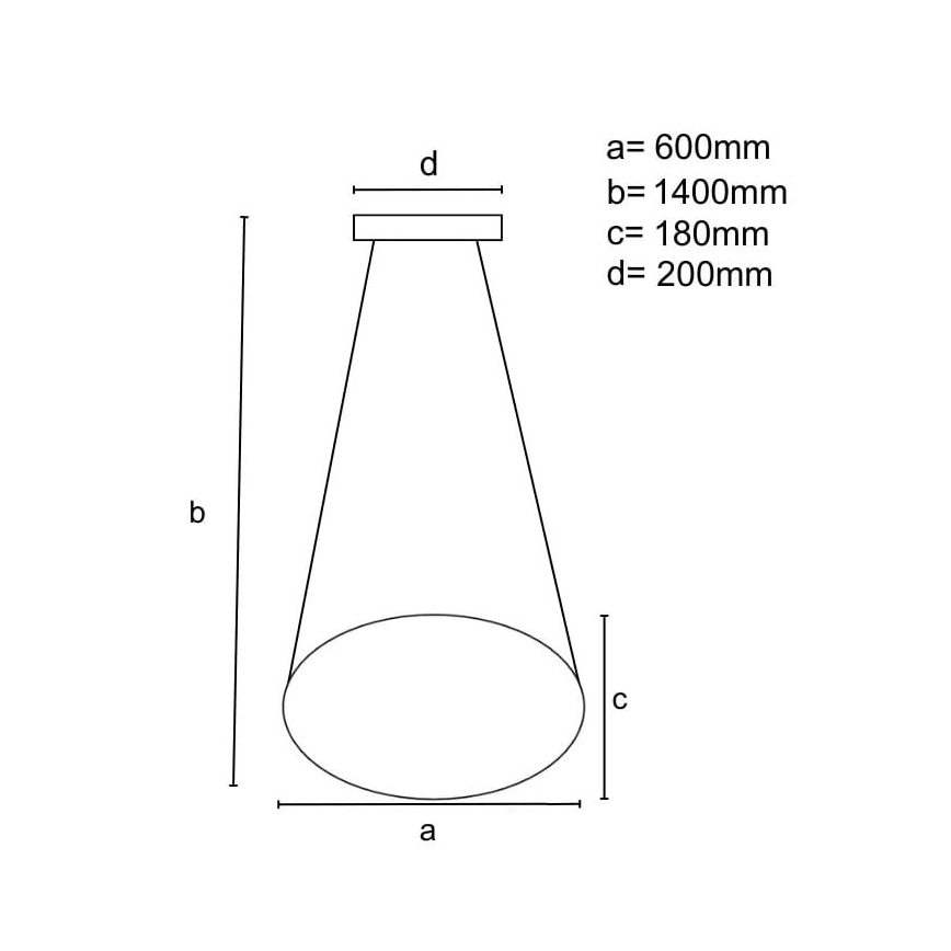 LED ljusreglerad ljuskrona på textilsladd LED/70W/230V 3000-6500K svart + fjärrkontroll