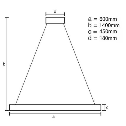 LED Ljusreglerad kristall ljuskrona på snöre LED/80W/230V 3000-6500K guld + fjärrkontroll