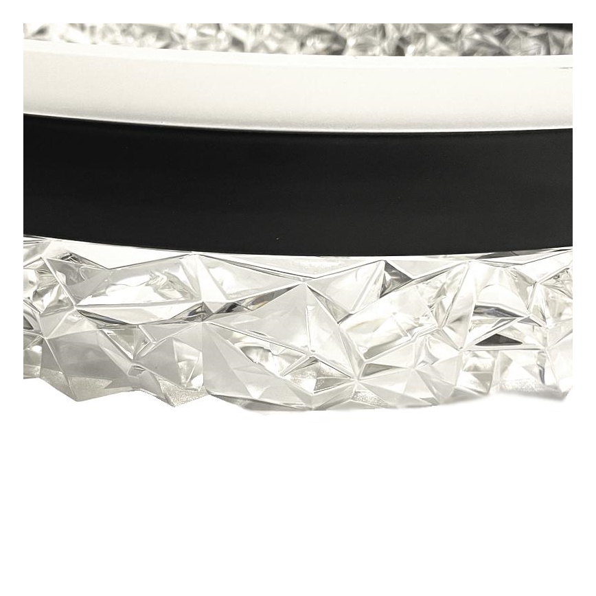 LED ljusreglerad ljuskrona på textilsladd LED/80W/230V 3000-6500K svart + fjärrkontroll