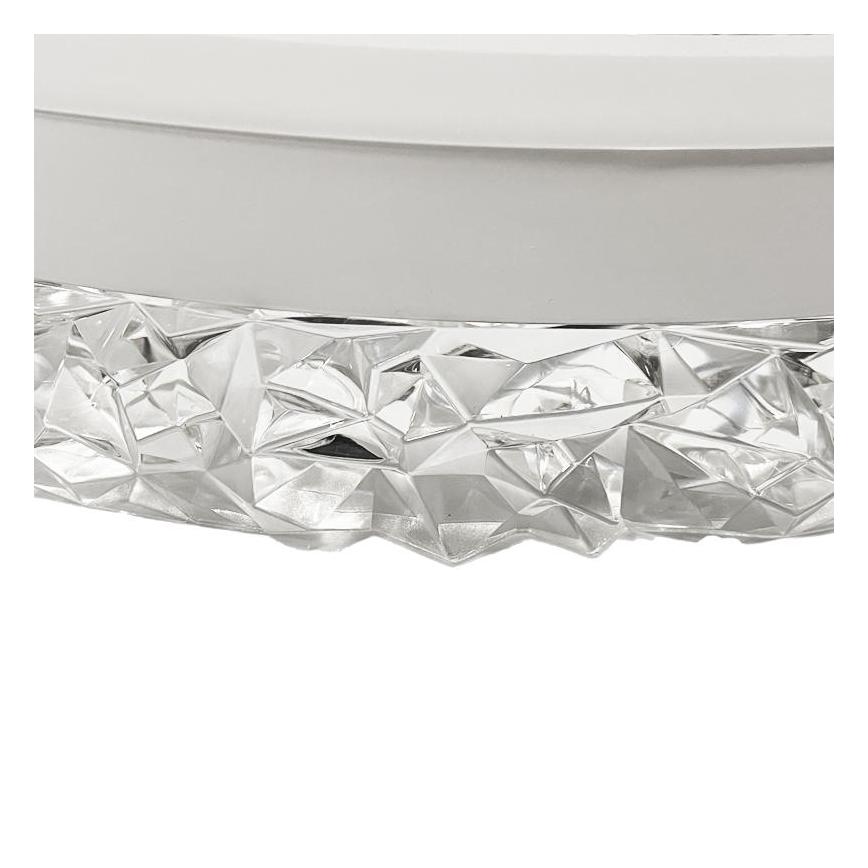 LED ljusreglerad ljuskrona på textilsladd LED/80W/230V 3000-6500K vit + fjärrkontroll